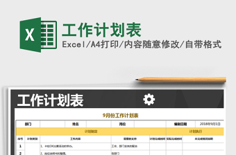 2025年工作计划表