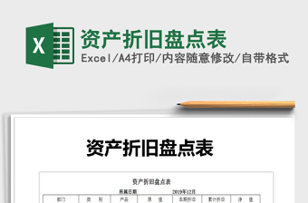 2025年资产折旧盘点表