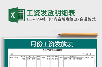 2025年工资发放明细表