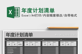 2025年年度计划清单