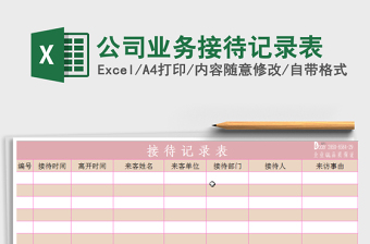2025年公司业务接待记录表