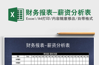 2025年财务报表-薪资分析表