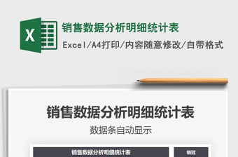 2025年销售数据分析明细统计表