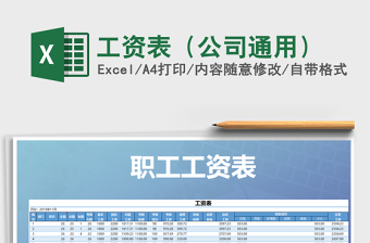 2025年工资表（公司通用）