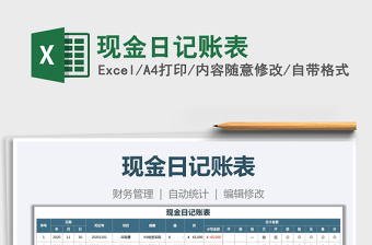 2025年现金日记账表