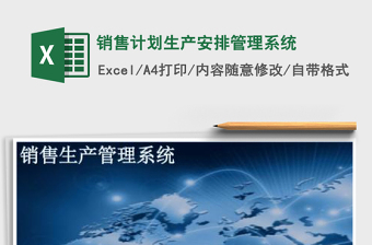 2025生产运营管理excel表格大全