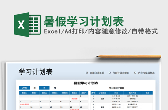 2025年暑假学习计划表