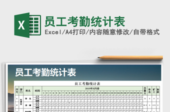 2025年员工考勤统计表