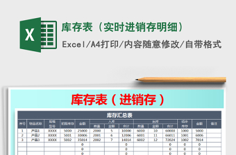 2025年库存表（实时进销存明细）