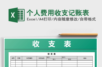 2025费用记账excel表格大全
