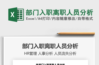 2025年部门入职离职人员分析