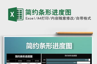 2025年简约条形进度图