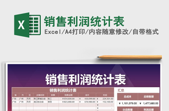 2025年销售利润统计表