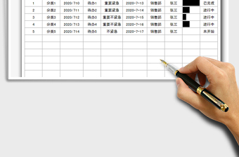 2025年待办事项登记表免费下载