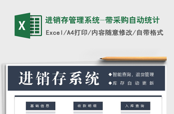 2025年进销存管理系统-带采购自动统计