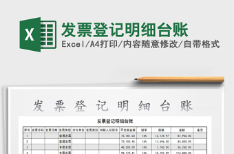 2025年发票登记明细台账