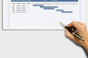 2025年项目工作进度表-甘特图