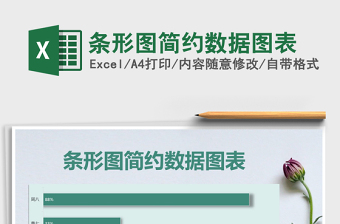 2025年条形图简约数据图表