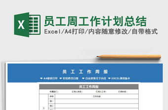 2025年员工周工作计划总结