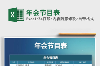 2025年年会节目表