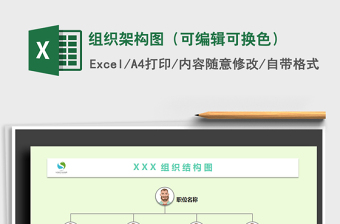 2025年组织架构图（可编辑可换色）