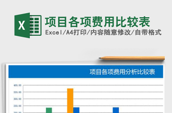 2025年项目各项费用比较表