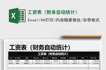 2025年工资表（财务自动统计）