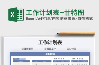 2025年工作计划表-甘特图