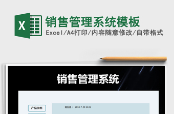 2025年销售管理系统模板