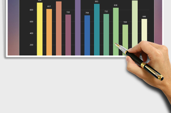 2025年柱形图通用模板