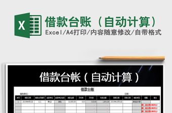 2025年借款台账（自动计算）