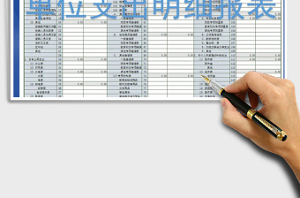 2025年单位支出明细表