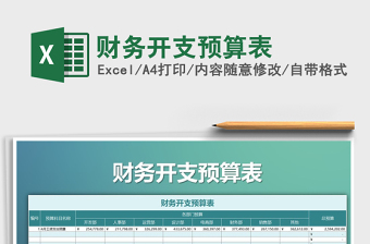 2025年财务开支预算表