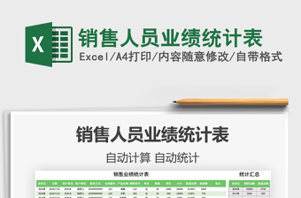 2025年销售人员业绩统计表