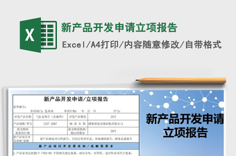 2025年新产品开发申请立项报告