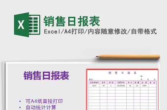 2025年销售日报表