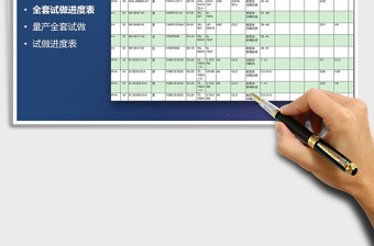 2025年全套试做进度表