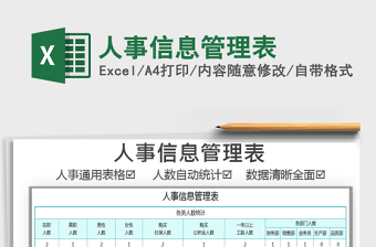 2025年人事信息管理表