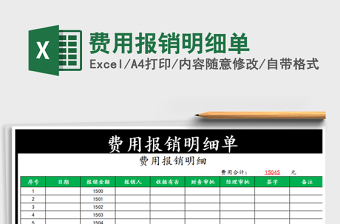 2025年费用报销明细单