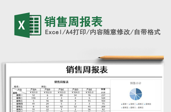 2025年销售周报表