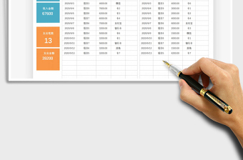 2025年收入支出明细数据统计表