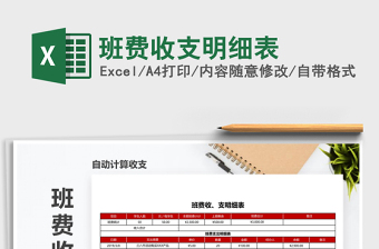2025年班费收支明细表