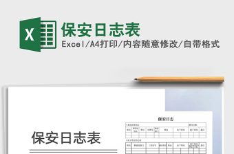 2025年保安日志表