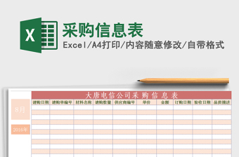 2025年采购信息表