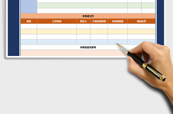 2025年周工作计划表