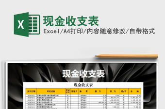 2025年现金收支表