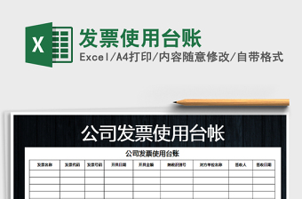 2025年发票使用台账