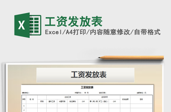 2025年工资发放表