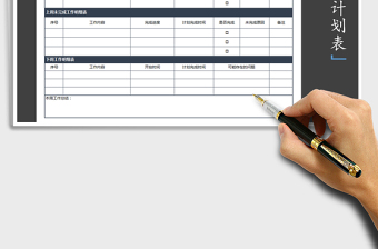2025年一周工作计划表