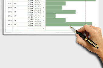 2025年工作计划表-自动显示垂直线